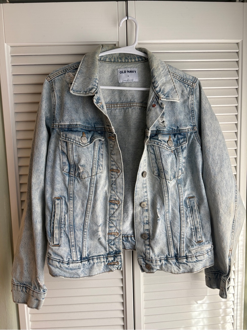 Old Navy Light Wash Denim Jacket - Pale Blue